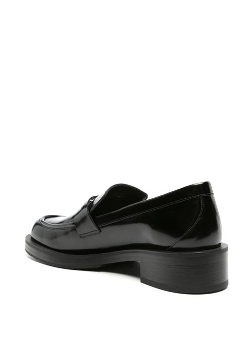 Mocasssino nero con finitura verniciata STUART WEITZMAN | SG649APSBLK